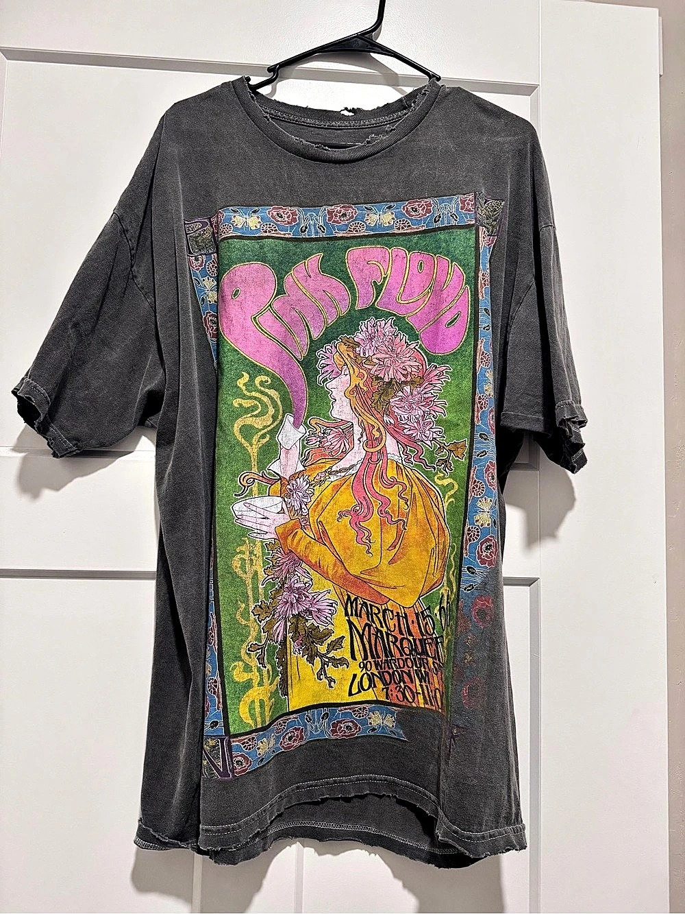 Pink Floyd Marquee Poster '66 T-Shirt Gray